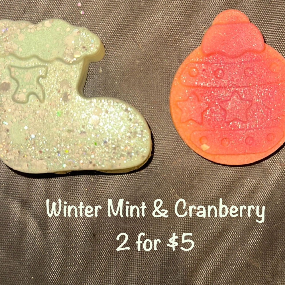 Winter Mint & Cranberry Bath Bomb Set